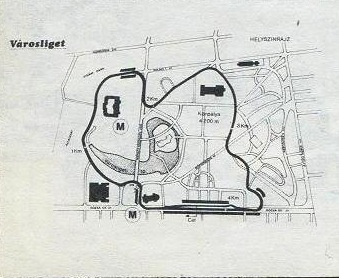 V�rosliget - track layout from 1985